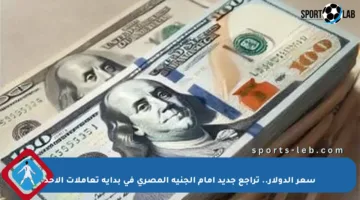 سعر الدولار.. تراجع جديد أمام الجنيه المصري في بداية تعاملات الأحد